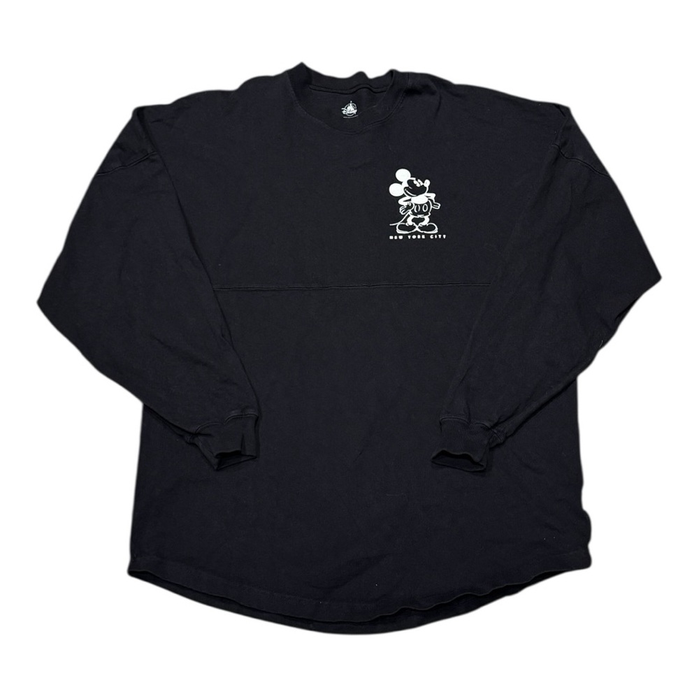 Disney New York City Mickey Mouse Black Spirit Jersey Shirt Adult Sz S